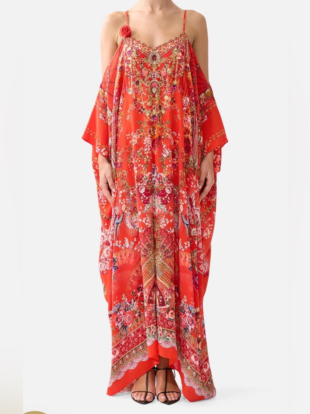 CAMILLA Ole Ole silk kaftan. One size